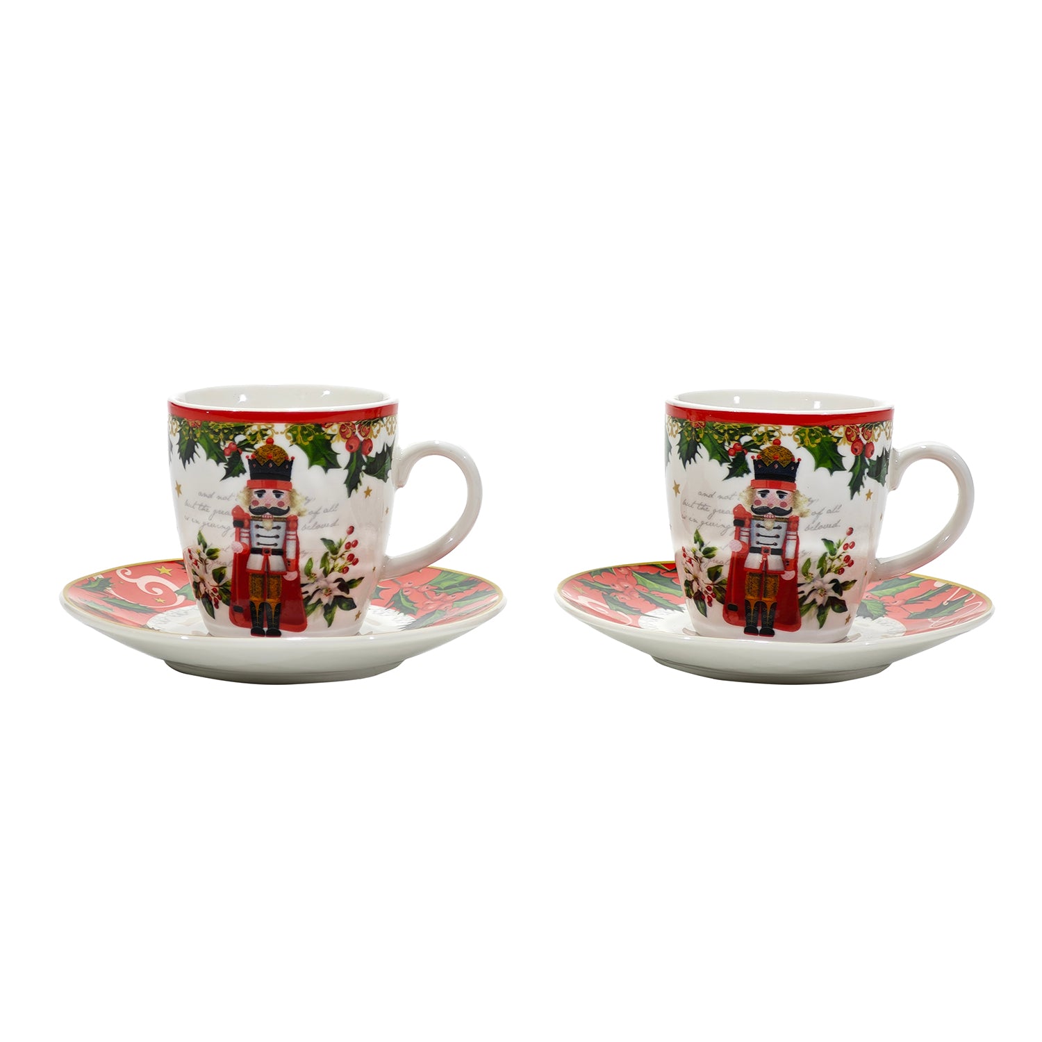 VESTIAMO CASA GRAN NATALE - Set 2 Tazzine Natalizie 8 cl